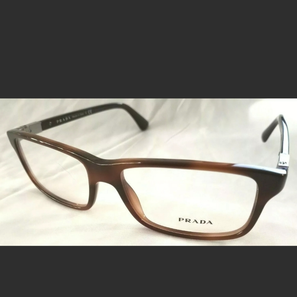 Prada Light Brown Tortoise Eyeglasses